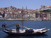 Flussansicht von Porto.